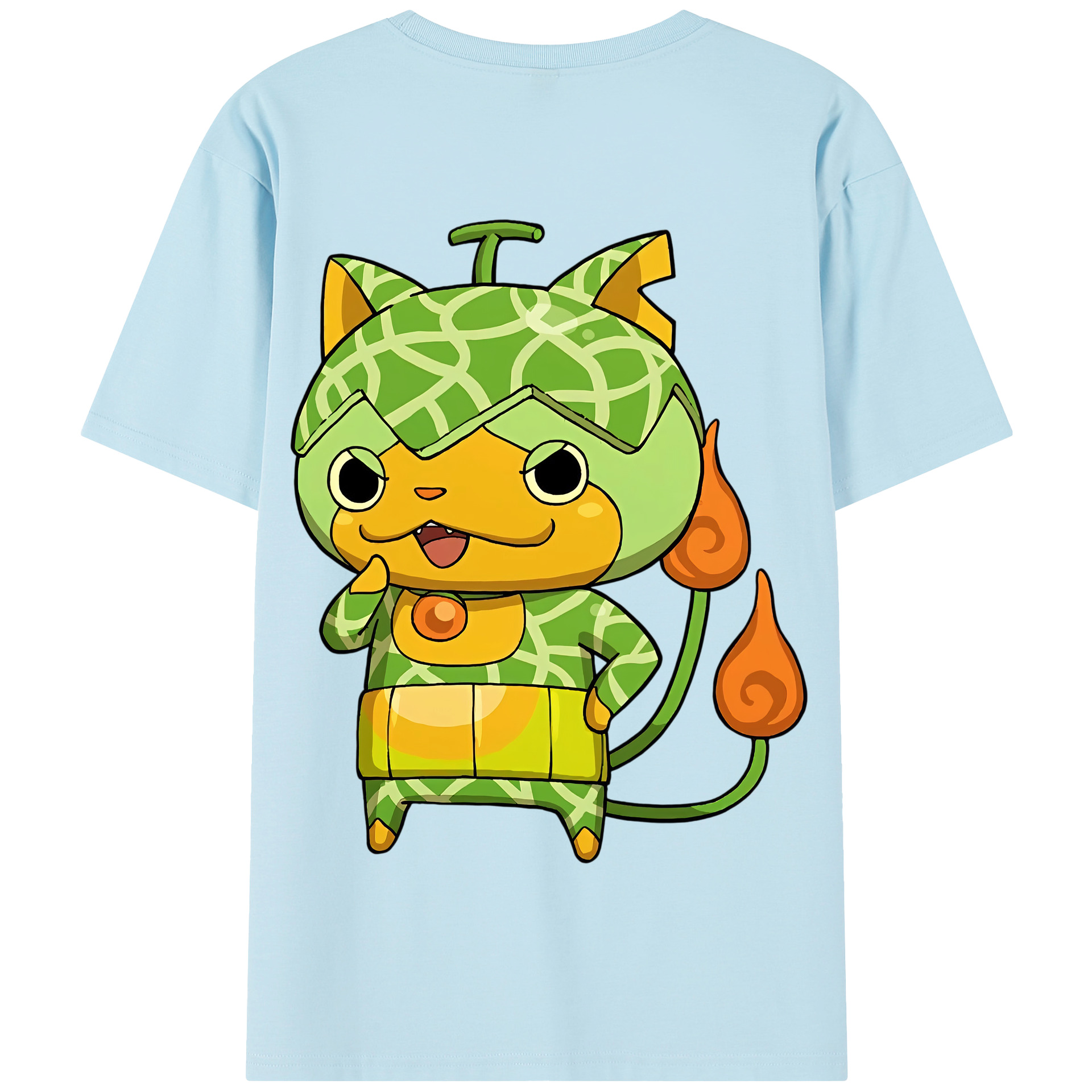 （画像用） 妖怪ウォッチ Yo-kai Watch 綿100％半袖Tシャツ（背面プリント）